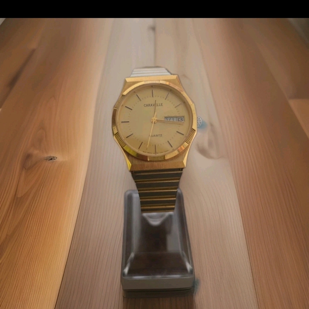 Caravelle Gold Watch